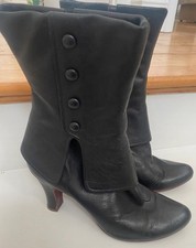 Chie Mihara Black Leather Boots 7.5