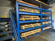 SHELVING RACKING FOR MDF CHIP BOARD JUMBO SHEETS TAKES 10 -FULL PACKS HEAVY DUTY