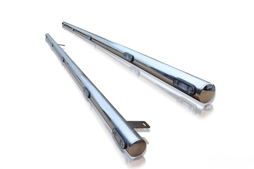 Side step bars white - bars, leds
