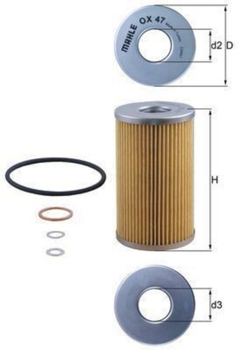 Oil filter mahle fits mercedes - fits,