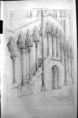Old staircase chapter house - staircase,