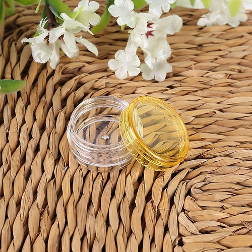 Round clear empty jars - clear,