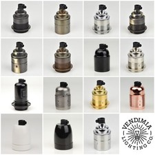 Vintage Industrial Lamp Light Bulb Holder Antique Retro Edison ES E27 Fitting