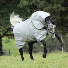 Horseware Rambo Duo Bundle 100g + 100g + 300g - Grey/Teal - Turnout Rug