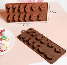 Christmas Santa Silicone Chocolate Mould Fondant Ice Cube Wax Melt Candle Resin