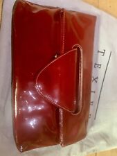 TEXIER PATTEN LEATHER CLUTCH SHOULDER EVENING BAG