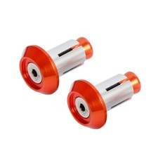 Orange handlebar bar ends - handlebar,