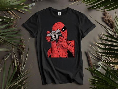 Spider man camera shirt t - camera, t-shirt