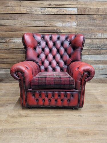 Oxblood red chesterfield - oxblood,