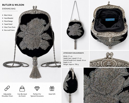 Butler wilson black - wilson, velvet