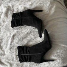 Women's Black Suede Stilleto