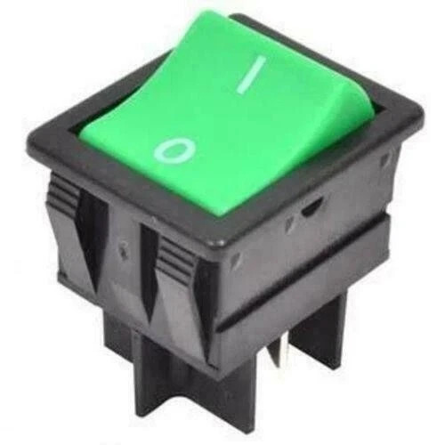 Green rocker off switch - green,