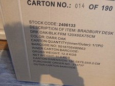 Desk Dark Oak As Described In