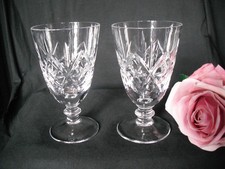 Pair of Vintage  Lead Crystal
