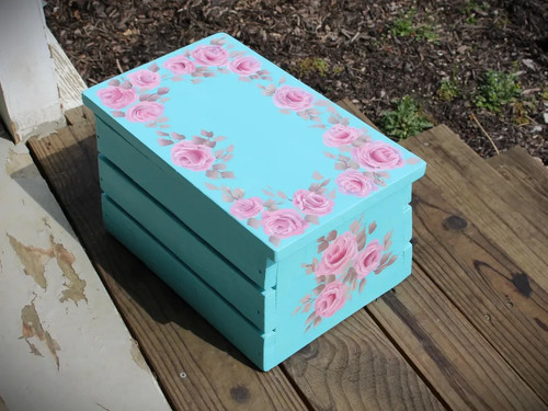 Hand painted shabby - painted, chic