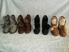 CHILDRENS GIRLS DESIGNER ELLA BOOTS FUR LINED WARM ANKLE SNOW ALL SIZES SHOES BN