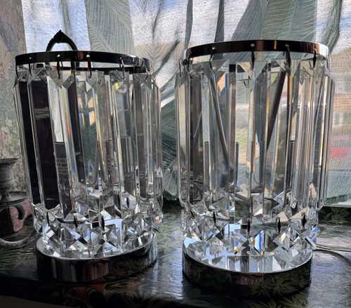 Pair gorgeous crystal and - of,