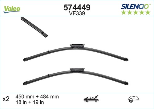 Front valeo 574449 - valeo-oe, wiper