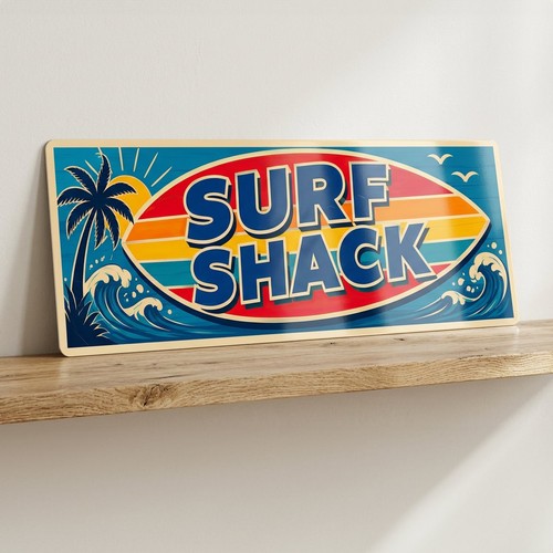Surf shack metal - surf, sign
