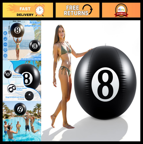 Giant inflatable 8 ball - giant,