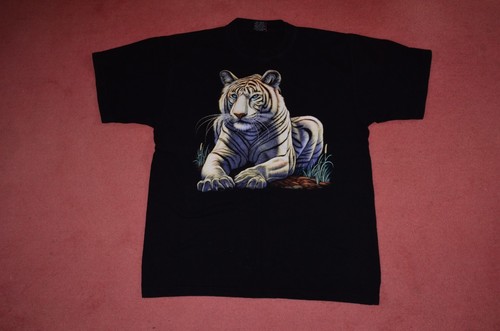 White tiger shirt size - tiger,