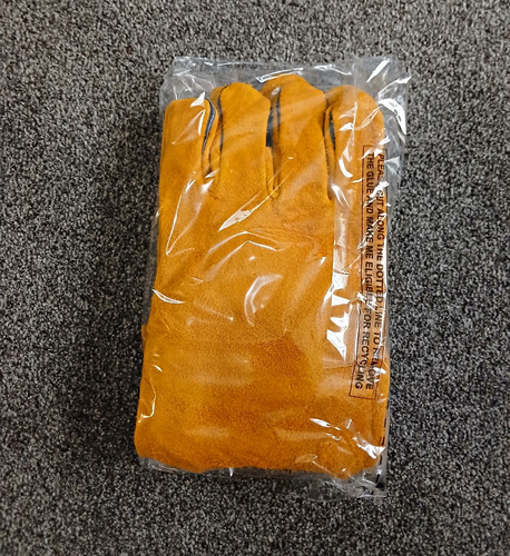 Leather work gloves pair - work,