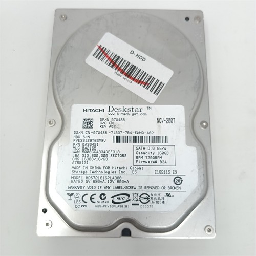 Hitachi hds721616pla380 160gb - hitachi,