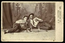 Antique Photo Men Friends on