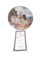 Dog Plate Hamilton Collection Lunch Break  All In A Days Work  Labrador Pet 