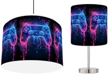 BRIGHT CONTROLLER  GAMER   Ceiling Lamp Shade , Stick Lamp or Bundle  Reusable