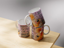 CUTE POODLE MUG, APRICOT