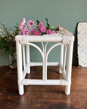 Vintage White Wicker Boho