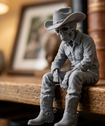 Skeleton shelf sitter figurine - skeleton,