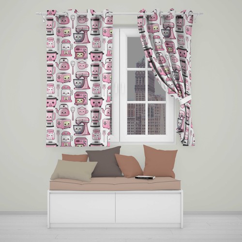 Blackout eyelet curtains - eyelet, cute
