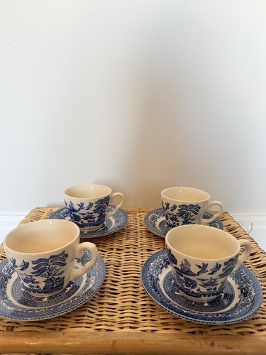 Set vintage blue and - 4,