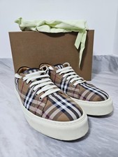 Burberry Mens Vintage Check Trainers Sneakers Nova Plimsolls UK10 EU44