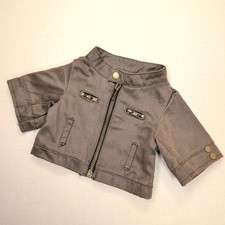 Bear Factory Brown Faux Leather Biker Jacket