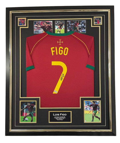 Framed luis figo signed - figo,