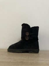 ELLA LADIES BLACK SUEDE FUR