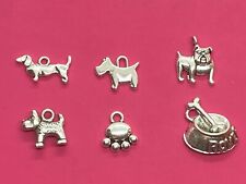 Tibetan Silver Dog Charms/Dog