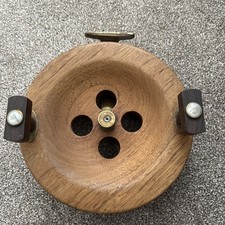 Vintage Wooden Fishing Reel 7 3/4”