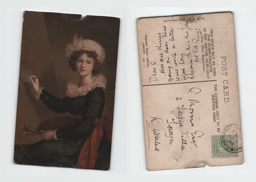 Postcard madam vigee - madam, lebrun
