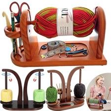 Wooden Yarn Holder Rotating