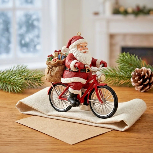 Merry christmas santa ornament - merry,