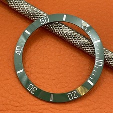 Green/Silver Engraved Ceramic Bezel Insert for Rolex Submariner 116610LV Hulk