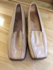 Gabor Sport Light Tan Leather Flat Shoes Size 6