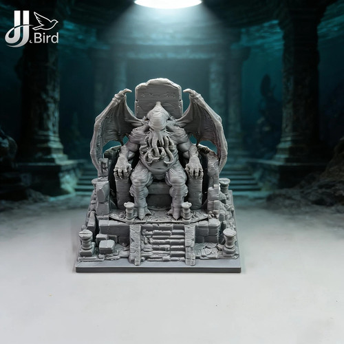 Cthulhu throne model ornament - cthulhu,