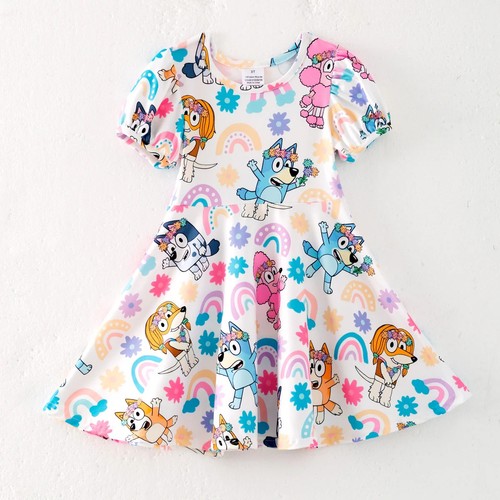 Bluey inspired dress girls - bluey,