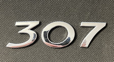 PEUGEOT 307 - CAR BADGE - WILL REQUIRE NEW ADHESIVE TO REAR