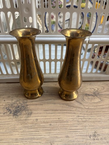 Vintage pair brass - pair,